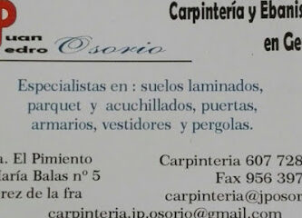 Carpinteria y Ebanisteria Juan Pedro Osorio